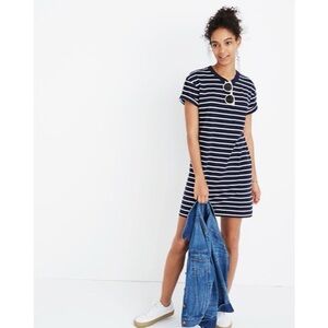 [Madewell] Classic Blue Striped Dress
